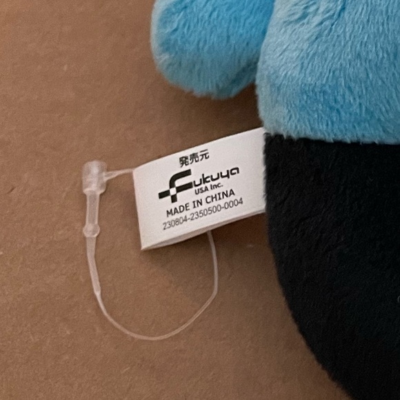 Fukuya PatchPatchFriends 8” Inch Mini CAT Plush Doll Black And Blue button eyes - Picture 6 of 7